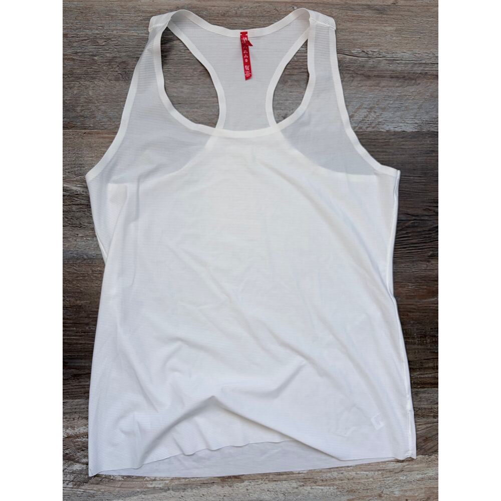 SPANX racerback tank in white size XL sweat wicking